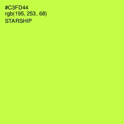 #C3FD44 - Starship Color Image