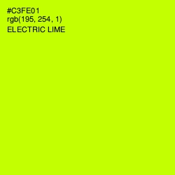 #C3FE01 - Electric Lime Color Image