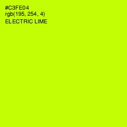 #C3FE04 - Electric Lime Color Image