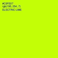 #C3FE07 - Electric Lime Color Image