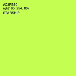 #C3FE50 - Starship Color Image