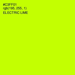 #C3FF01 - Electric Lime Color Image