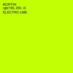 #C3FF04 - Electric Lime Color Image