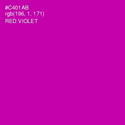 #C401AB - Red Violet Color Image