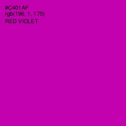 #C401AF - Red Violet Color Image