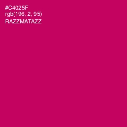 #C4025F - Razzmatazz Color Image