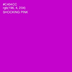 #C404CC - Shocking Pink Color Image