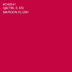 #C40541 - Maroon Flush Color Image