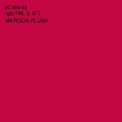 #C40543 - Maroon Flush Color Image