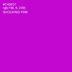 #C406D1 - Shocking Pink Color Image