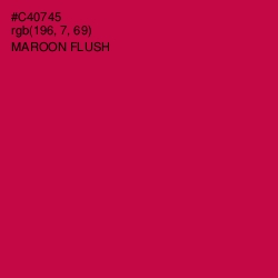 #C40745 - Maroon Flush Color Image