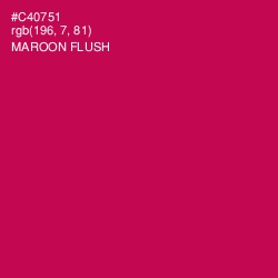 #C40751 - Maroon Flush Color Image