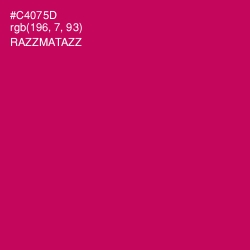 #C4075D - Razzmatazz Color Image