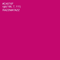 #C4076F - Razzmatazz Color Image