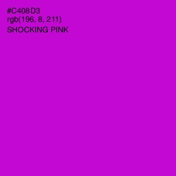 #C408D3 - Shocking Pink Color Image