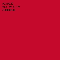 #C4092C - Cardinal Color Image