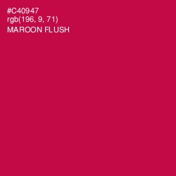 #C40947 - Maroon Flush Color Image