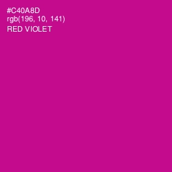 #C40A8D - Red Violet Color Image