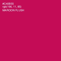 #C40B55 - Maroon Flush Color Image