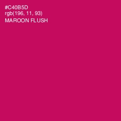 #C40B5D - Maroon Flush Color Image
