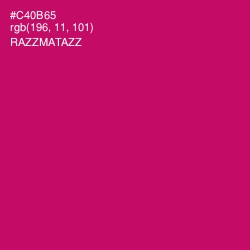 #C40B65 - Razzmatazz Color Image