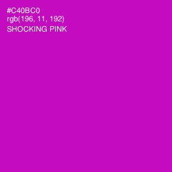 #C40BC0 - Shocking Pink Color Image
