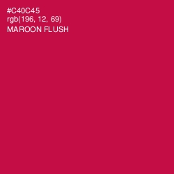 #C40C45 - Maroon Flush Color Image