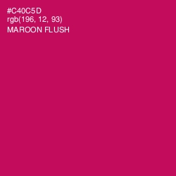 #C40C5D - Maroon Flush Color Image