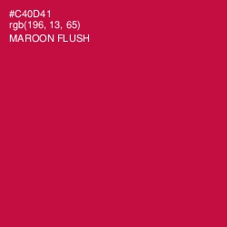 #C40D41 - Maroon Flush Color Image