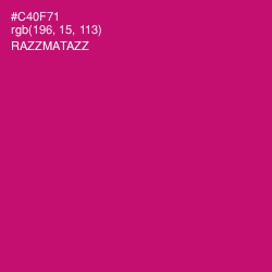 #C40F71 - Razzmatazz Color Image