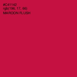 #C41142 - Maroon Flush Color Image