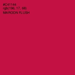 #C41144 - Maroon Flush Color Image