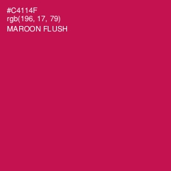 #C4114F - Maroon Flush Color Image