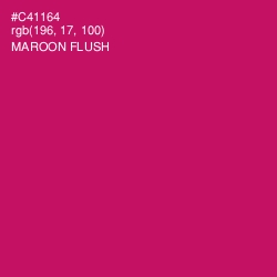 #C41164 - Maroon Flush Color Image