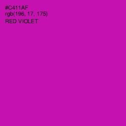 #C411AF - Red Violet Color Image