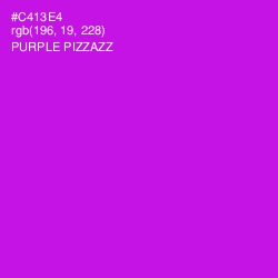 #C413E4 - Purple Pizzazz Color Image