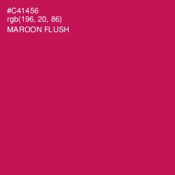 #C41456 - Maroon Flush Color Image