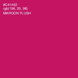 #C41462 - Maroon Flush Color Image