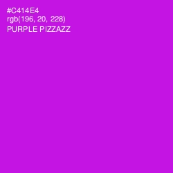 #C414E4 - Purple Pizzazz Color Image