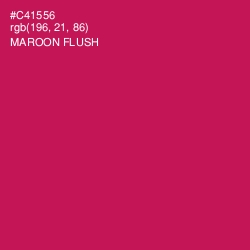 #C41556 - Maroon Flush Color Image