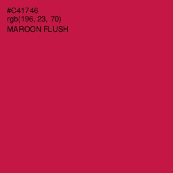 #C41746 - Maroon Flush Color Image