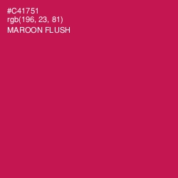 #C41751 - Maroon Flush Color Image