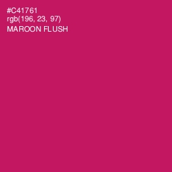 #C41761 - Maroon Flush Color Image