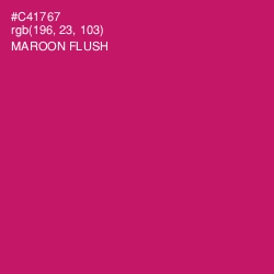 #C41767 - Maroon Flush Color Image