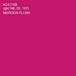 #C4176B - Maroon Flush Color Image