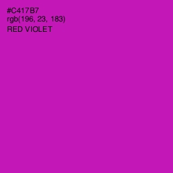 #C417B7 - Red Violet Color Image