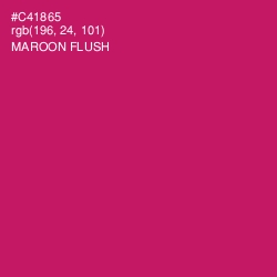 #C41865 - Maroon Flush Color Image