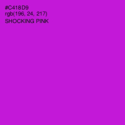 #C418D9 - Shocking Pink Color Image