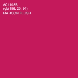 #C4195B - Maroon Flush Color Image