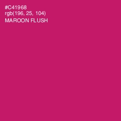 #C41968 - Maroon Flush Color Image